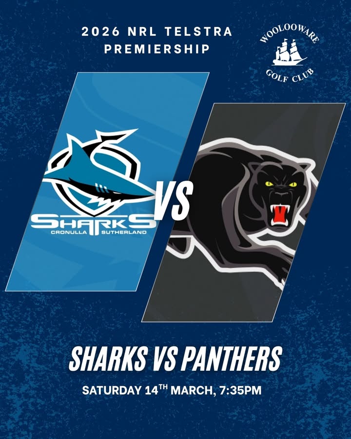 Featured image for “Sharks vs Panthers Live at Woolooware Golf Club”